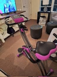Fit Quest Purple And Black Exercise Bike