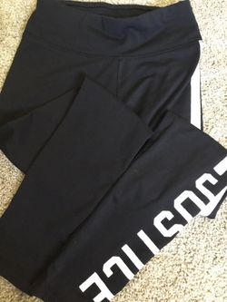 Justice for girls leggings size 10 black white