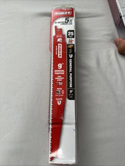 DIABLO 9 in. 8/14 TP| | Bi-Metal Reciprocating Saw Blades for General Purpose Cuts