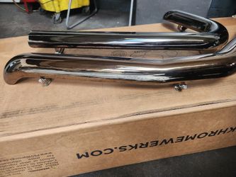 Chrome Works exhaust for Milwaukee