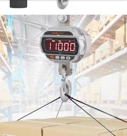Shop VEVOR Digital Crane Scale 11000 lbs. Heavy-Duty Industrial Hanging Scale with LED Display
