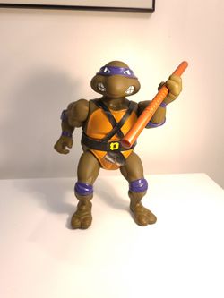 Vintage Teenage Mutant Ninja Turtles 1989 Donatello Giant Action Figure 13" TMNT