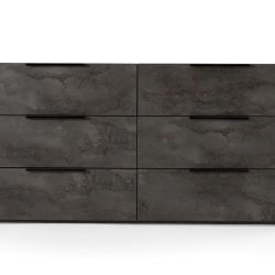 MODERN VOLCANO OXIDE GREY DRESSER