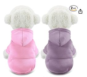 2 Pieces Winter Dog Hoodie