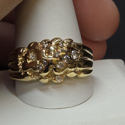 14k Nugget Ring 