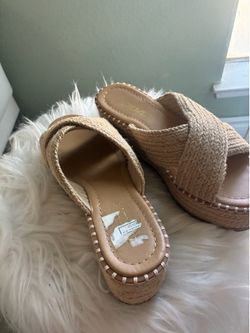 Soda Espadrille Platform Slide Sandals