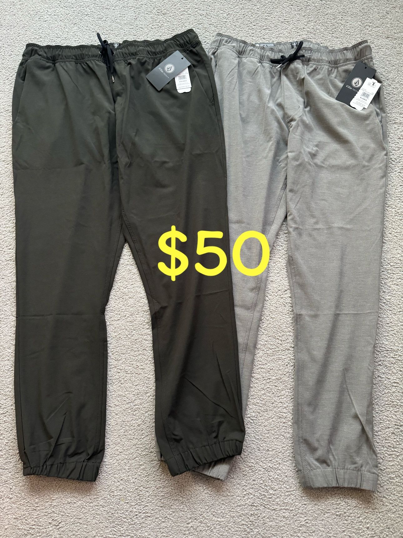 Volcom Men’s Frickin Cross Shred Jogger Pants Brand New With Tags Attached