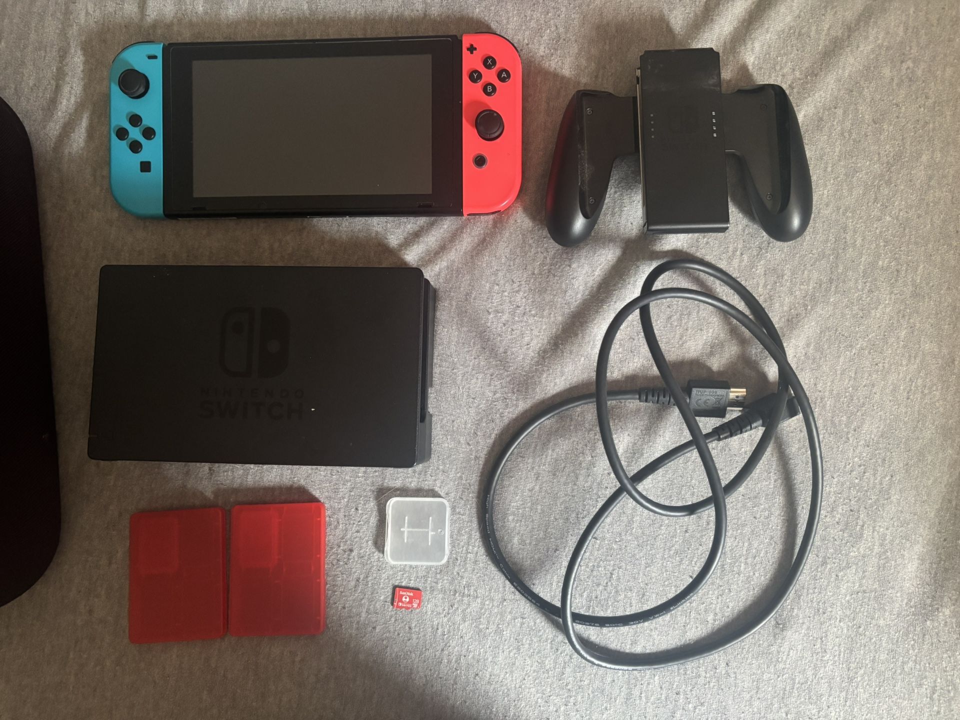 Nintendo Switch With Carrying Case Lightly Used