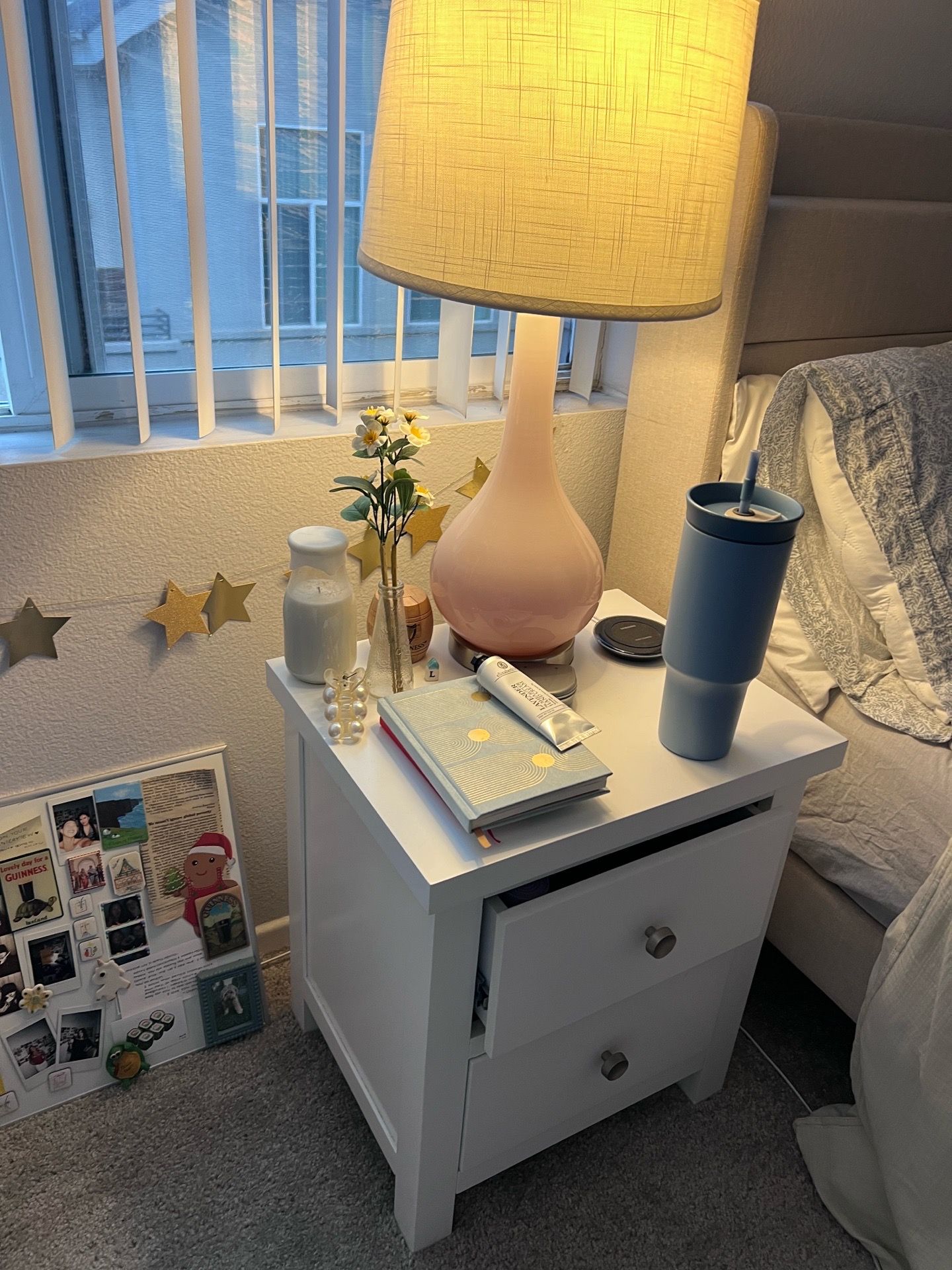 2 drawer white nightstand!