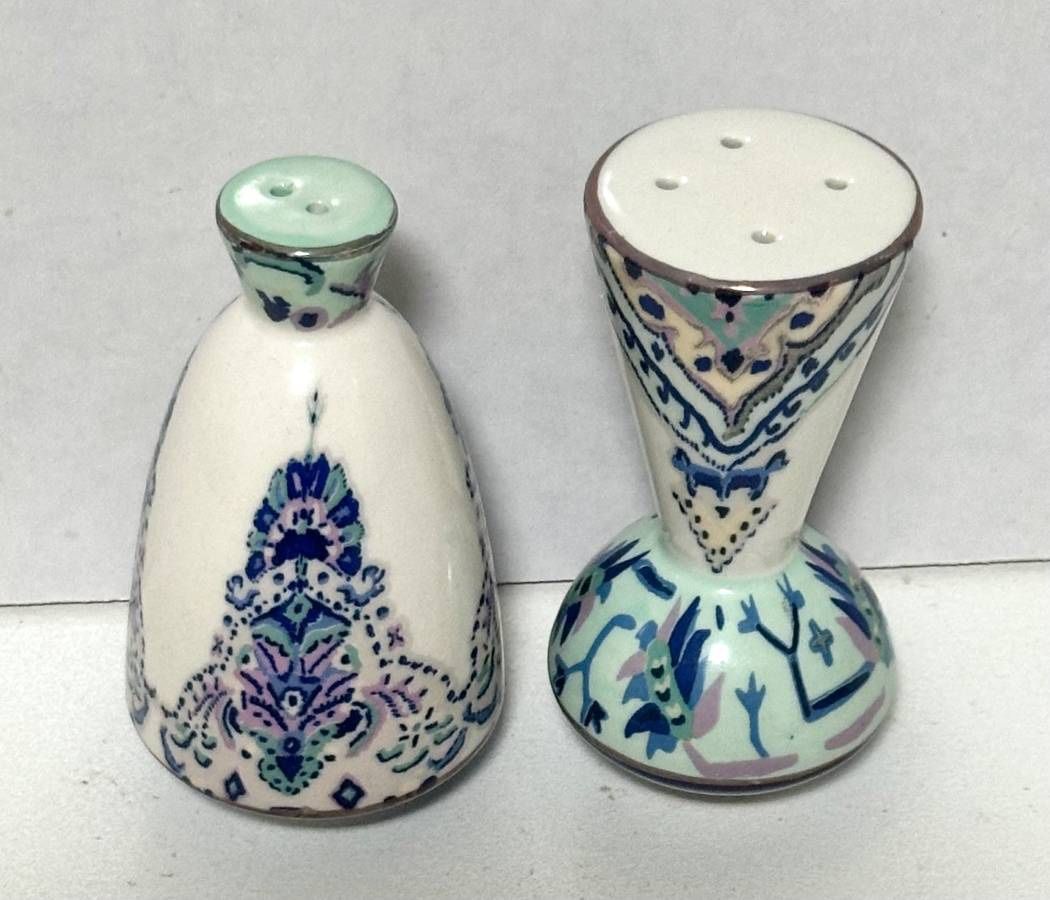 Anthropologie Boho Chic Salt And Pepper Shakers Set