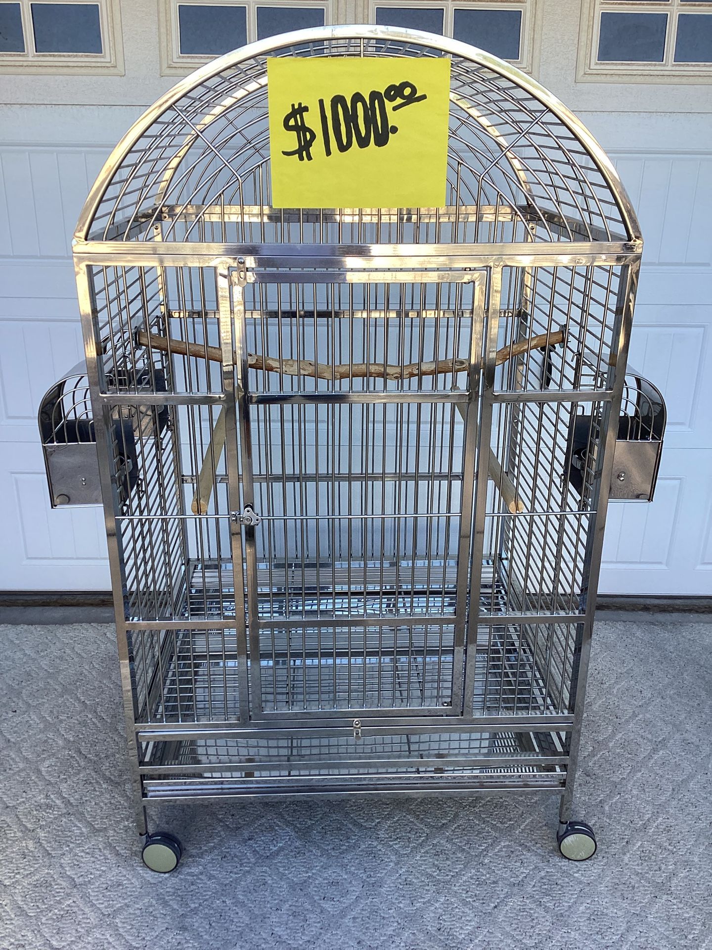X Large Stainless Steel Macaw / Parrot Cage