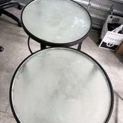 2 Glass Tables (FREE DELIVERY!)