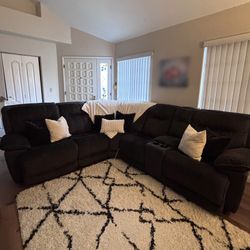 Reclining Sectional 5 Piece Couch