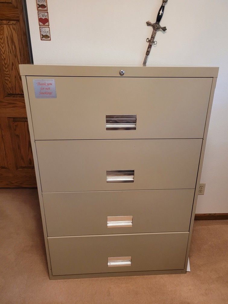 4 Drawer Lateral Legal File Cabinet