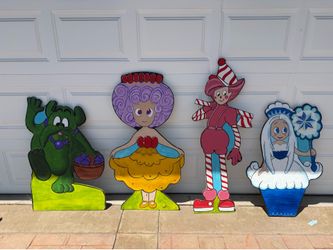 Candy Land Hand Painted Characters
