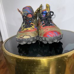 Gucci- Jacquard-Silk - Multicoloured  Hiking Boot 