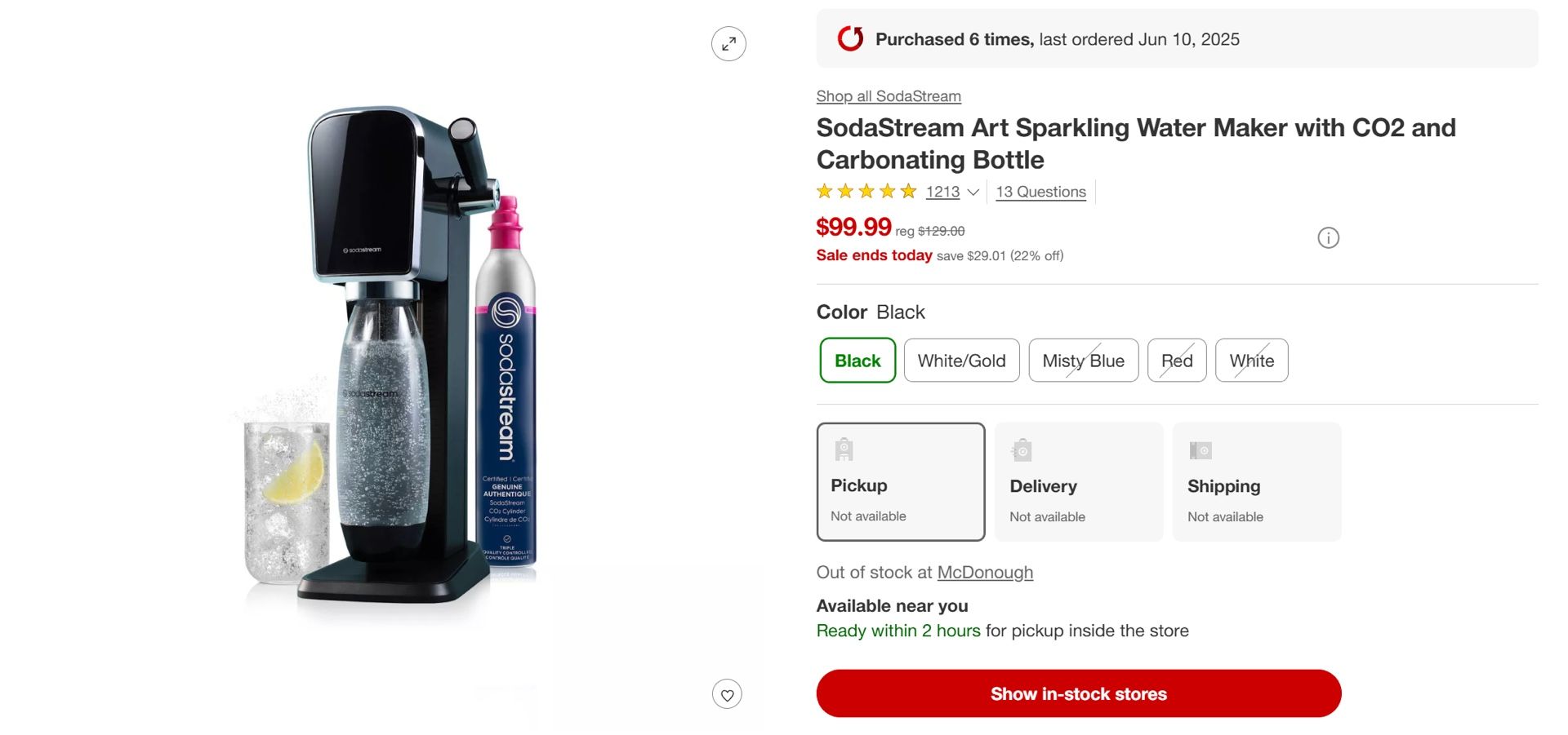 SodaStream sparkling water