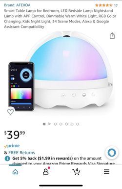 BRAND NEW! Smart Light, Colored Night Light Alexa Controlled (2 Availble)