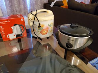 Electric Kettle, Rice Cooker, Slow Cooker