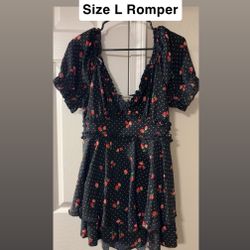 Size L Romper Strawberry 