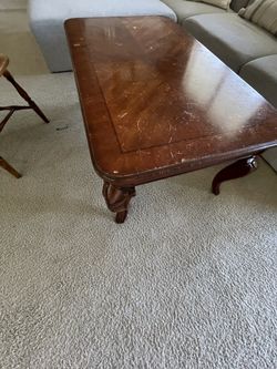 vintage or antique-style wooden end table w Side tables