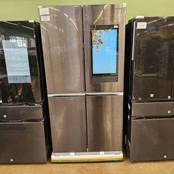 4 Door Flex Stye Black Stainless Steel Family Hub