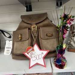 Gucci Bamboo Purse Backpack