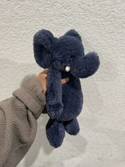Jellycat Bashful Navy Blue Elephant Plush 12”