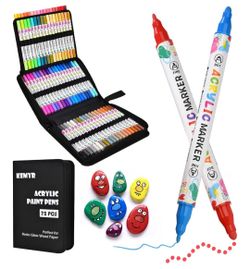 BRAND NEW - 72 Pcs Acrylic Paint Pens Set