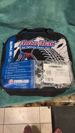 Auto adjusting ice snow tire cable chains