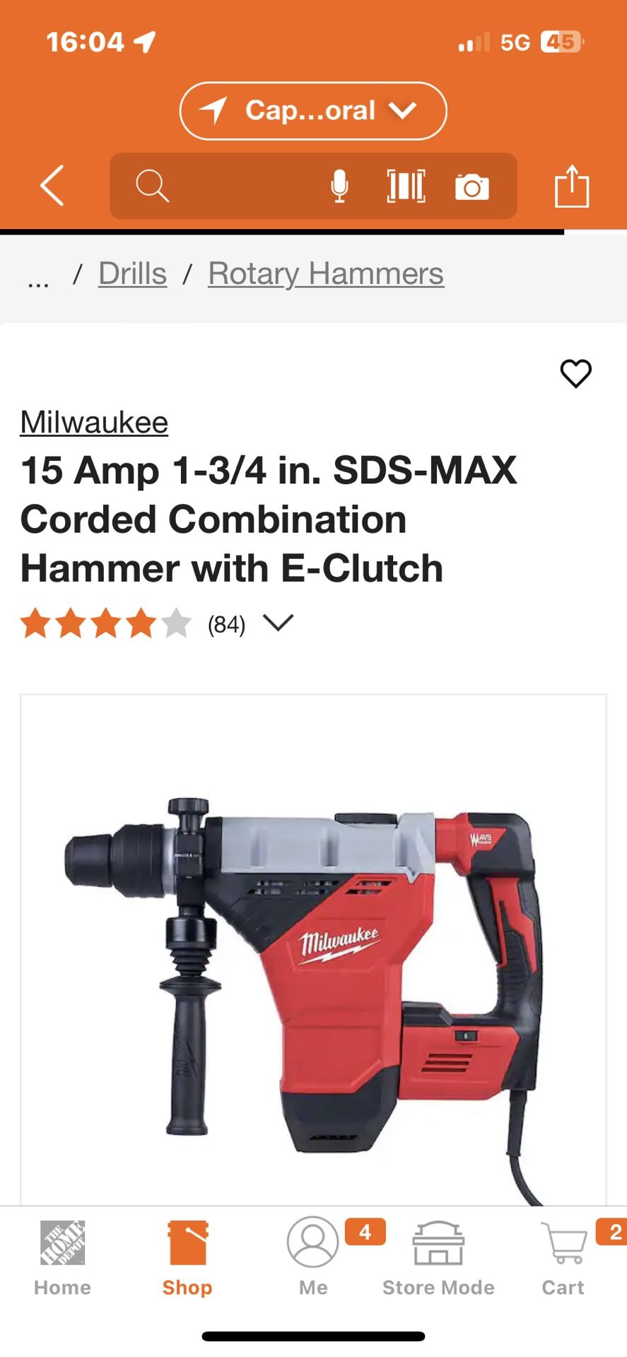 Milwaukee Rotary Hammer