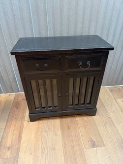 Espresso Wood Storage Cabinet / Accent Cabinet – $40 OBO