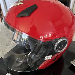 New Motorcycle Helmet (Bright Red)