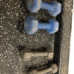 8 Pound Pair Of Dumb Bells  5 Pound Pair Of Dimbells
