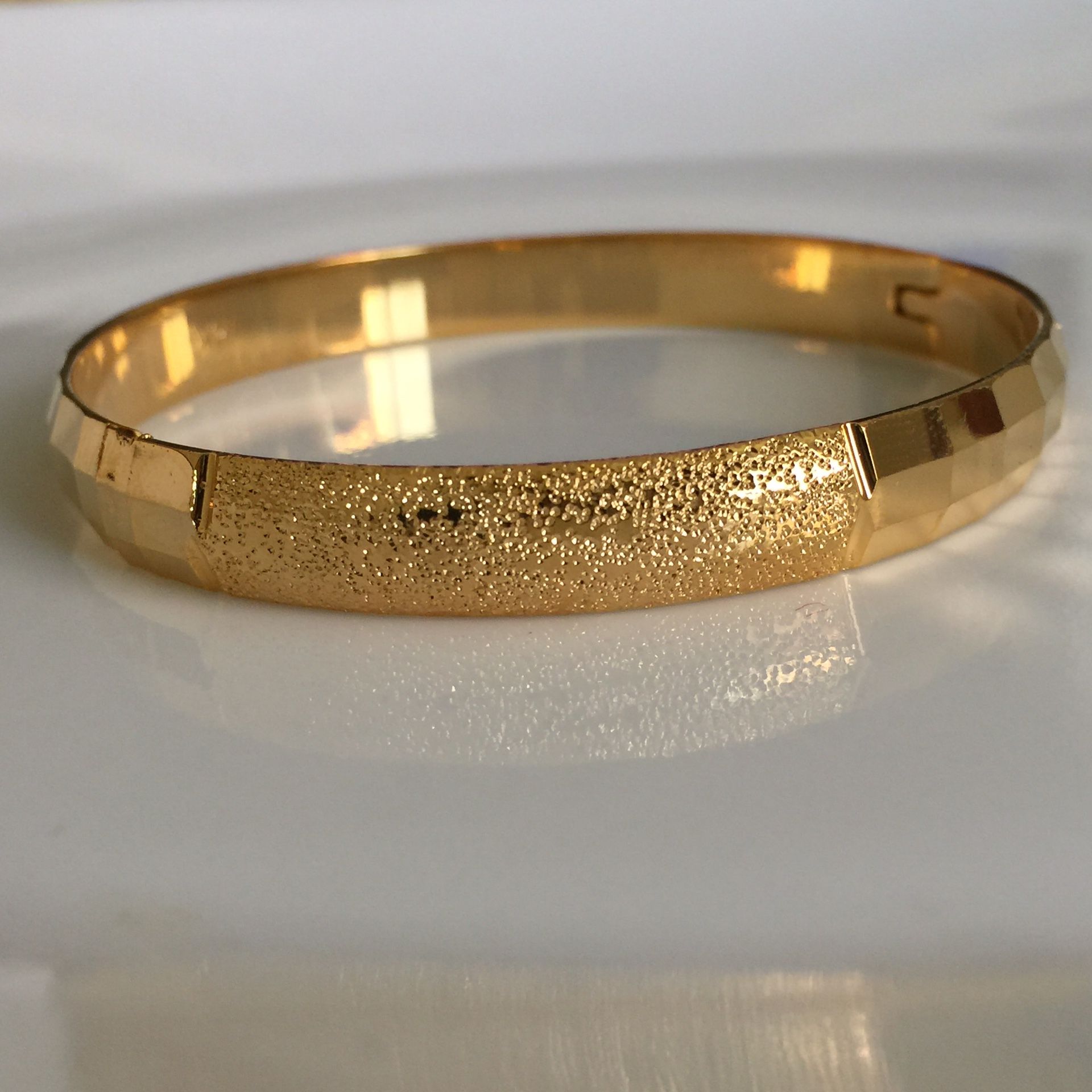 18k gold filled 18k stamped bangle bracelet jewelry