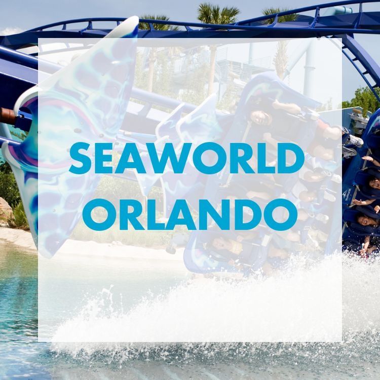 3 tickets for sea world, aquatica or bush garden and free parking