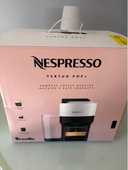 Nespresso Vertuo Pop+ Coffee and Espresso Maker by Breville, Coconut White