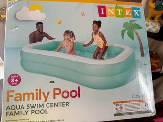 New INTEX 57181EP Swim Center Inflatable Family Pool: 159 Gallon Capacity – 90" x 60" x 19"