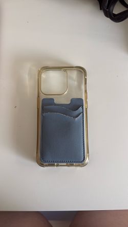 iphone 14 pro case (clear with card holder)