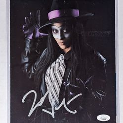 Zelina Vega signed 8x10 photo JSA COA WWE AEW 