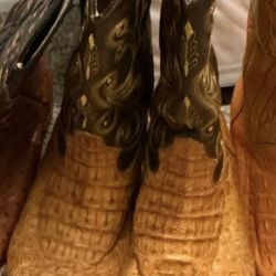Gator cowboy Boots 10.5 
