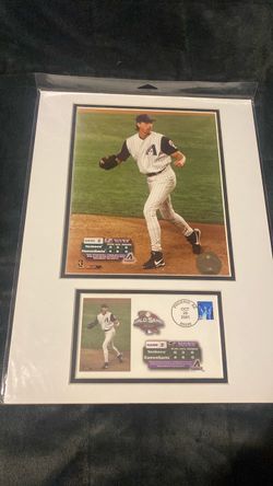 2001 World Series Randy Johnson Matted Photo Set