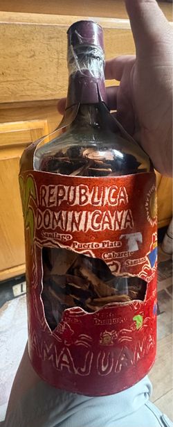 RD Mamajuana souvenir empty bottle