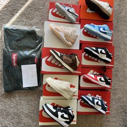 Dunks, Air Jordan, Supreme Box Logo
