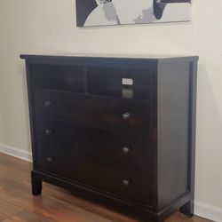 Expresso Wood tall dresser