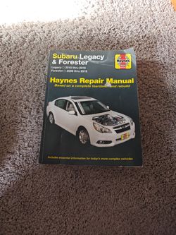 Haynes Repair Manual Subaru Legacy/ Forester 2009 -2016