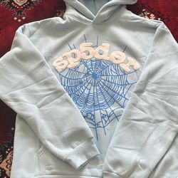Blue Sp5der Hoodie Stock X Approved ✅