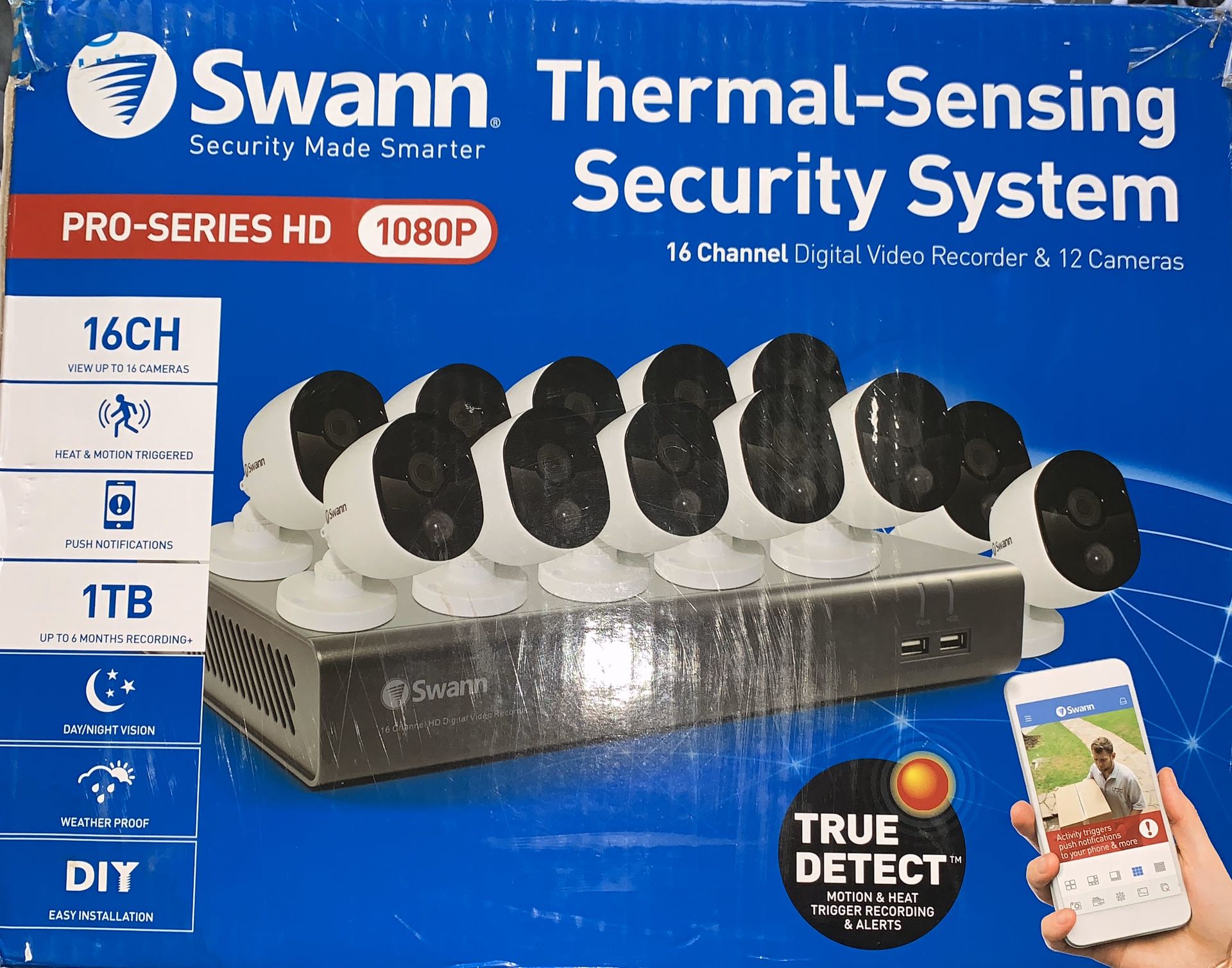 Heat & Motion Night Vision Thermal-Sensing Security System
