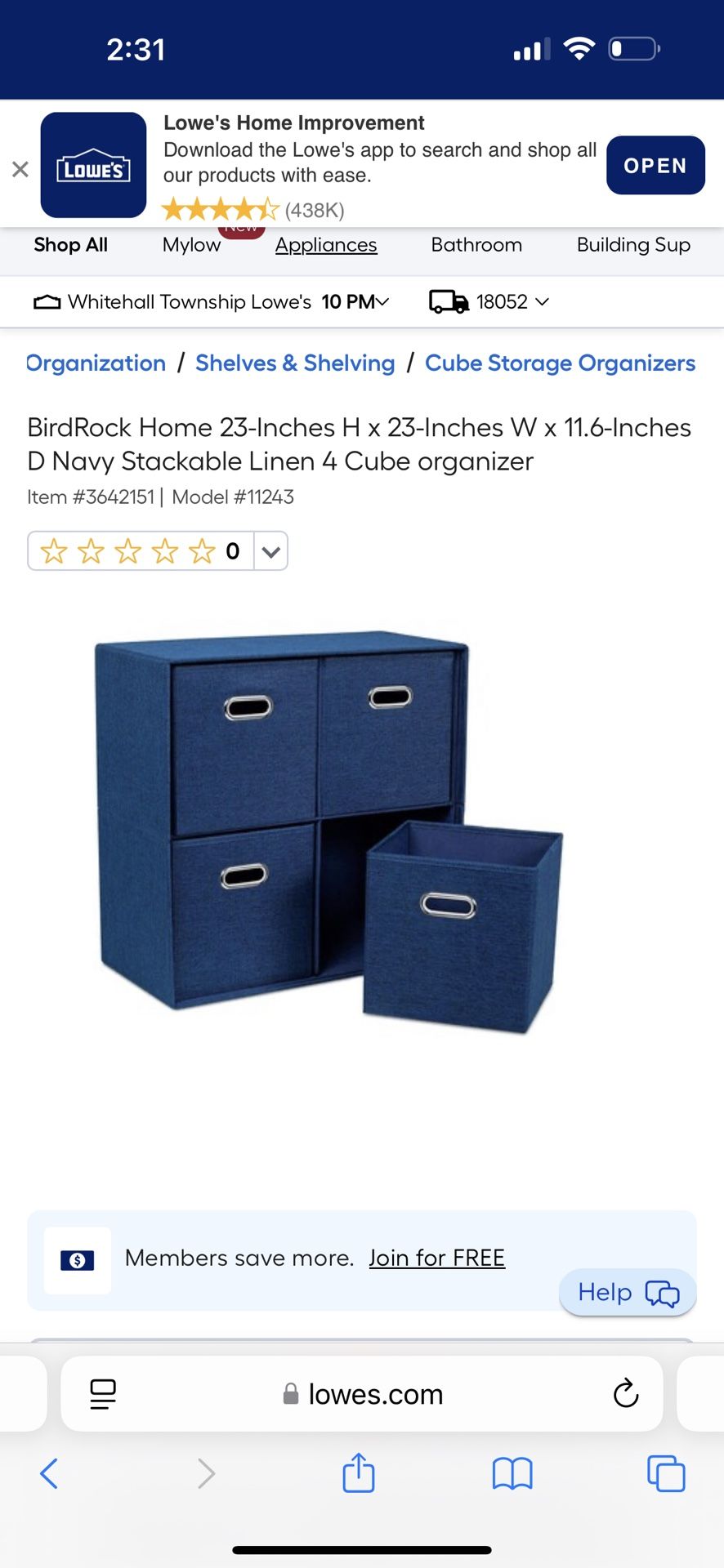 Cubical Organizer