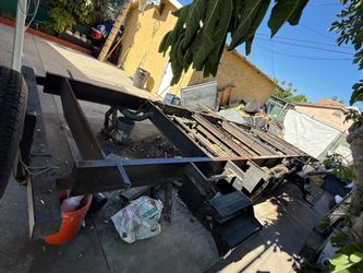 Metal frame trailer